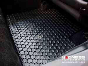 Maserati Grecale Floor Mat Set - All Weather Rubber Front/ Rear 4 Piece Set - Black 